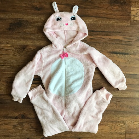 H&M Other - Pink cozy zip up bunny costume